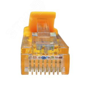 Патч-корд U/UTP Cat.5e 4x2х26AWG (7x0.16mm) Cu PVC желтый 2м (10-0123) - фото 4