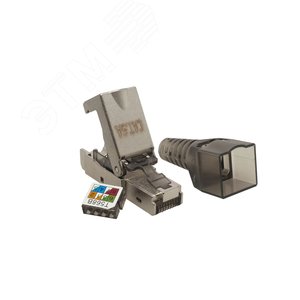 Коннектор 8P8C STP 6A (RJ-45) безынструментальный - SUPRLAN