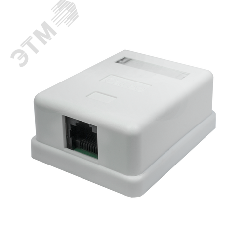 Розетка компьютерная 8P8C (RJ-45) UTP Cat5e 1 порт (DIY упак.) - SUPRLAN