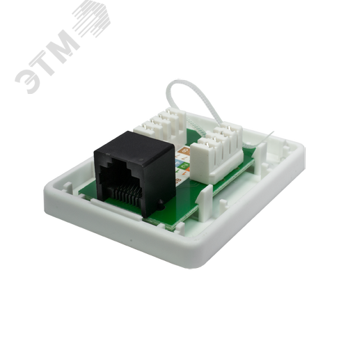 Розетка компьютерная 8P8C (RJ-45) UTP Cat5e 1 порт (DIY упак.) - фото 3