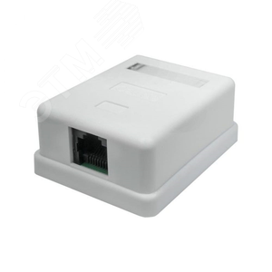 Компьютерная розетка 8P8C (RJ-45), UTP, Cat.5e, 1 порт - SUPRLAN