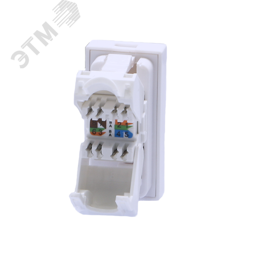 Модуль розетки 45х225 8P8C (RJ-45) cat5e (DIY упак.) - SUPRLAN