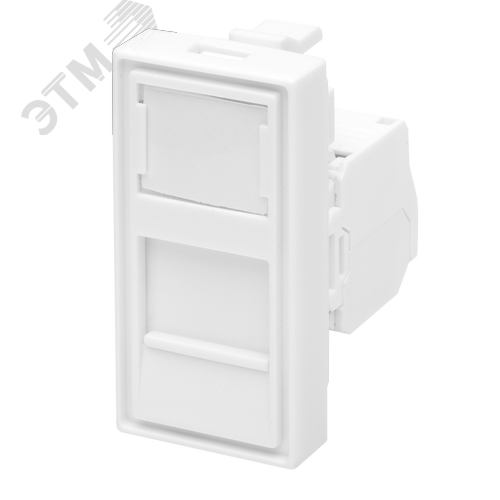 Модуль розетки 45х22,5 Mosaic в сборе UTP 8P8C    (RJ-45) cat.5e - SUPRLAN