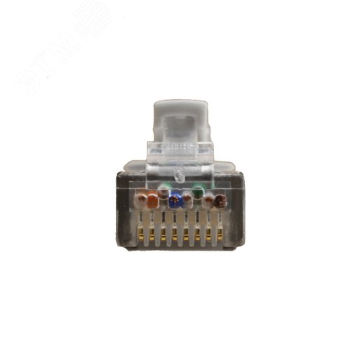 Патч-корд FTP 6 4x2 24AWG Cu LSZH серый 0,5м - фото 4