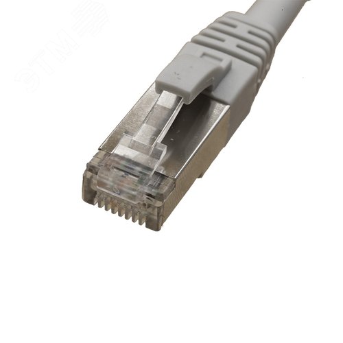 Патч-корд FTP 6 4x2 24AWG Cu LSZH серый 2м - фото 2