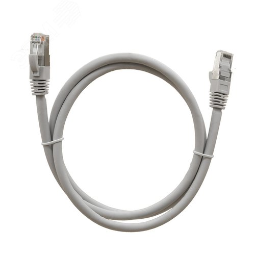 Патч-корд FTP 6 4x2 24AWG Cu LSZH серый 2м - фото 6