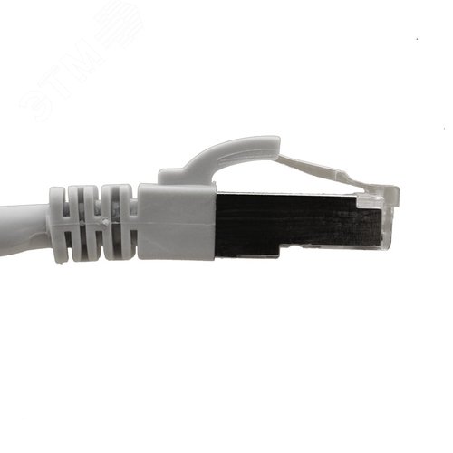 Патч-корд FTP 6 4x2 24AWG Cu LSZH серый 5м - фото 5