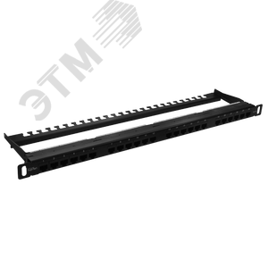 Патч-панель высокой плотности 19'. 24 порта RJ-45. UTP. Cat.5e. 0.5U - фото 2