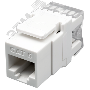 Заделка инструментальная Keystone Jack 8P8C (RJ-45) UTP Cat.6 180° (10-0341) - SUPRLAN