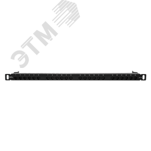 Патч-панель высокой плотности 19'. 24 порта RJ-45. UTP. Cat.5e. 0.5U - фото 3