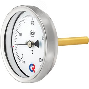 Термометр биметаллический осевой БТ-41.211 0-160С 1/2' 100 кл.1.5 - фото 2
