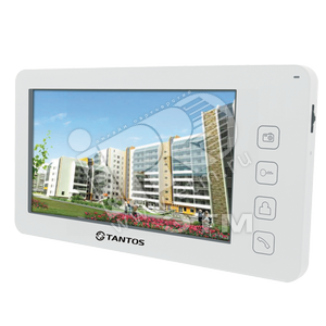 Монитор домофона цветной TFT LCD 7 сенсорные кнопки джойстик hands free (Prime + white) - Tantos