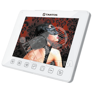 Монитор видеодомофона цветной TFT LCD 9 800x480 PAL/NTSC Hands-Free (Tango+ White) - Tantos