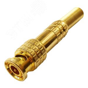 Разъем TS BNC GOLD штекер под винт с пружиной металл - Tantos