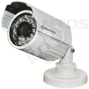 Видеокамера уличная цветная TSc-P960CHB (3.6) с ИК подсветкой матрица 1/3‘ color CMOS Pixelplus 1099 650/700ТВЛ 0.01лк объектив f=3.6мм (TSc-P960CHB 3.6) - Tantos