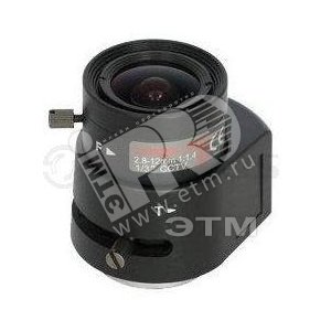 Объектив вариофокальный 2МП TSi-L2812D с ИК коррекцией f=2.8-12 мм, F/1.4, 1/3 автодиафрагма Direct Drive (TSi-L2812D) (TSi-L2812D) - Tantos