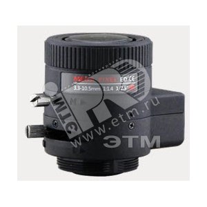 Объектив вариофокальный 5МП TSi-L33105D (5mp) с ИК коррекцией f=3.3-10.6 (TSi-L33105D 5mp) (TSi-L33105D 5mp) - Tantos