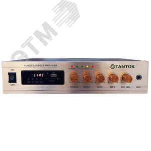 Усилитель трансляционный 60 Вт, 100В, USB, FM-тюнер, - Tantos