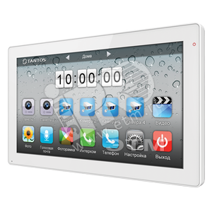 Монитор видеодомофона 101 TFT LCD hands-free сенсор 2 вызывных панели (Violet White) - Tantos