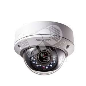 Видеокамера купольная день/ночь ИК подсветка 30 м IP66 всепогодная - Hikvision
