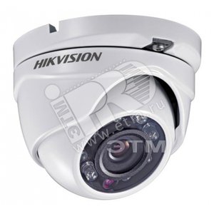 Видеокамера купольная ИК подсветка 20м день/ночь IP66 - Hikvision