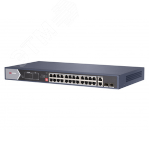 Коммутатор неуправляемый Hi-PoE с 28 портами Gigabit DS-3E0528HP-E (DS-3E0528HP-E) - Hikvision