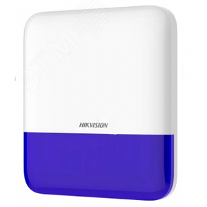 Оповещатель уличный беспроводной (синий индикатор) AX PRO (DS-PS1-E-WE Blue) - Hikvision