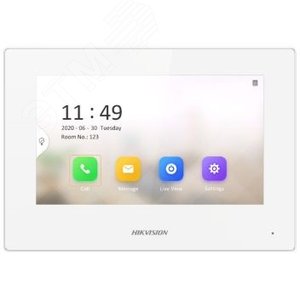 Видеодомофон IP сенсорный цветной DS-KH6320-LE1/White(B) - Hikvision