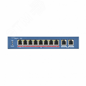 Коммутатор Poe 10 портов неуправляемый 8х100M с грозозащитой 6кВ DS-3E0310P-E/M (DS-3E0310P-E/M) - Hikvision
