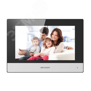 Видеодомофон IP 7‘‘ с WI-FI (2-х проводная версия) (DS-KH6320-WTE2(B)) - Hikvision