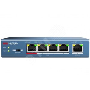 Коммутатор 4-портовый (DS-3E0105P-E) - Hikvision