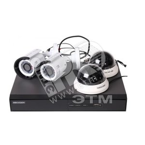 Комплект Hikvision KIT Office: видеорегистратор DS-7204HVI-ST/SN 1 шт/ камера DS-2CC5 - Hikvision