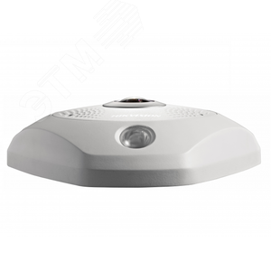 Видеокамера  IP 2Мп fisheye с ИК-подсветкой до 15м (fisheye объектив 2mm) (DS-2CD63C5G0E-IS(2mm)(B)) - Hikvision
