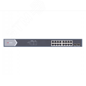 Коммутатор неуправляемый, 12 RJ45 1000M PoE с грозозащитой 6кВ (DS-3E0520HP-E) - Hikvision