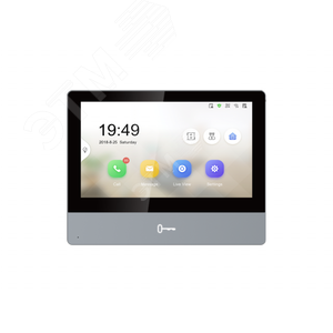Видеодомофон 7 DS-KH8350-WTE1 IP цветной TFT LCD экран с разрешением 1024*600 сенсорные кнопки (DS-KH8350-WTE1) - Hikvision