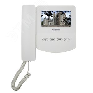 "Монитор домофона AT-VD433C EXEL WHITE аналоговый дисплей 4.3"" белый адаптированный " - AccordTec
