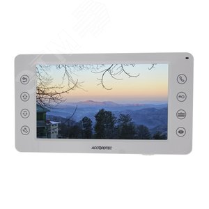 Монитор видеодомофона (аналог AT-VD 750 C с возможностью подключения к многоквартирным цифровым домофонам (Raikmann, Keymann)) (AT-VD750C EXEL WHITE) - AccordTec