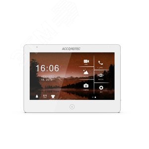 "Монитор домофона AT-VDA101C/SD WH AHD дисплей 10"" сенсорный экран" - AccordTec