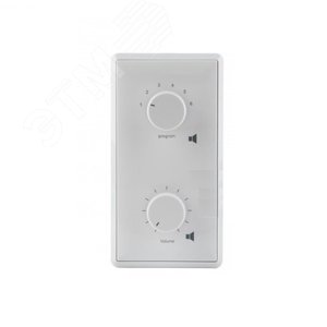 Селектор программ/регулятор громкости 36 Вт/100 В, реле принудительного включения, 80 х 154 х 67 мм, 0,30 кг (AT-236)