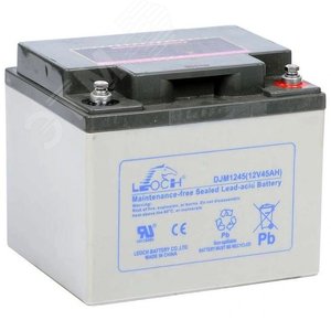 Батарея аккумуляторная DJM 12-45 (12 В, 45Ач) для резервного питания системы (DJM 12-45) - Roxton