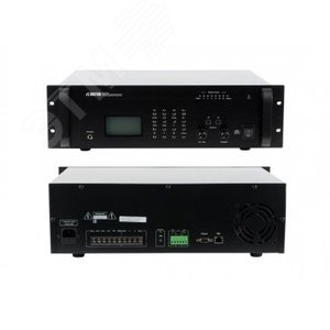 IP-усилитель, 60 Вт, 1 микр+ 1 лин вход, запуск mp3-проигрывателя, 2U (IP-A6760) - Roxton