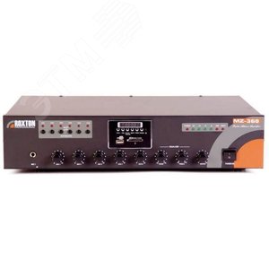 МР3-плеер-USB-FM-тюнер-усилитель 360Вт, 3 микр/2 лин входа, ИК-пульт ДУ, 6 зон (MZ-360) - Roxton