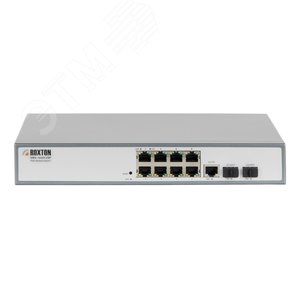 Коммутатор неуправляемый сетевой UNS-1008F2SP, порт 10/100 Мбит/с х 8, порт TF х 1, порт SFP х 2, PoE+(IEEE 802.3at-2009), 1U (UNS-1008F2SP) - Roxton