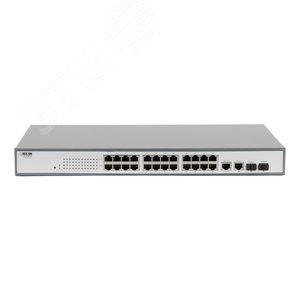 Коммутатор неуправляемый сетевой UNS-1024F2SP, порт 10/100 Мбит/с х 24, порт TF х 2, порт SFP х 2, PoE+(IEEE 802.3at-2009), 1U (UNS-1024F2SP) - Roxton