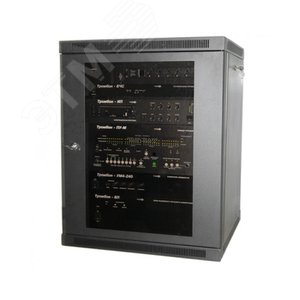 Шкаф телекоммуникационный ТШ-156060Ч1 настенный 15U на 4 приборов (Шкаф ТШ-156060Ч1) - Тромбон