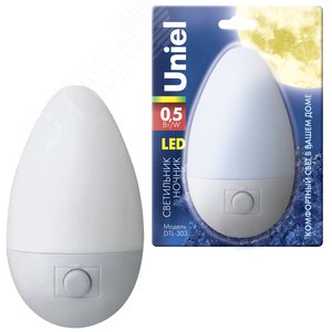Ночник светодиодный DTL303 0,5W 3LED белый Овал - фото 4