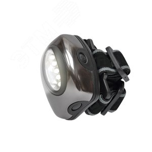 S-HL010-C Gun Metal Фонарь Uniel серии Стандарт «Bright eyes — comfort max» (налобный фонарь), алюминиевый корпус, 5 LED, упаковка — кламшелл, 3хААА н/к (SHL010CGM) - UNIEL
