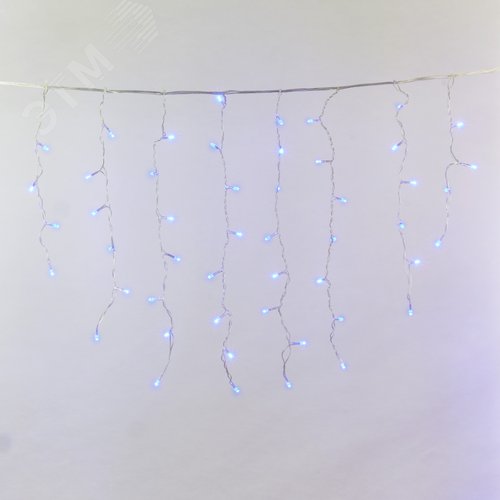 Бахрома светодиодная с контроллером 200 светодиодов 3 м синий IP20 прозрачный провод ULD-B3010-200/DTA BLUE IP20 3