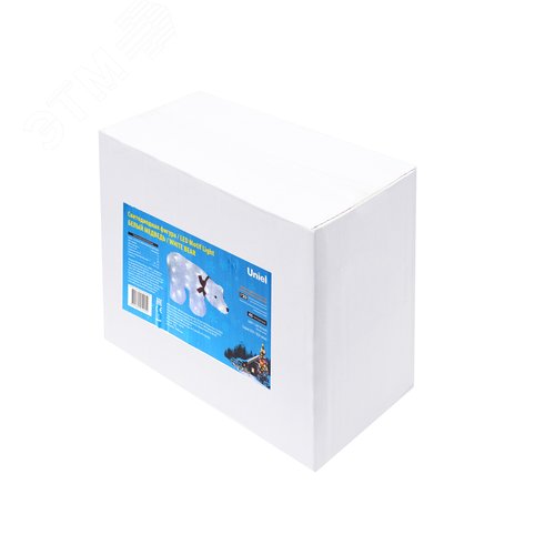 Фигура светодиодная Белый медведь 40 светодиодов 34x12x23 см белый IP20 ULD-M3423-040/STA WHITE IP20 WHITE BEAR - фото 4