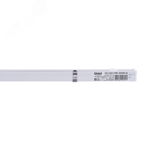 Светильник линейный LED (аналог Т5), 1100Lm, 4200К, выключатель на корпусе ULI-L02-14W-4200K-SL. Цвет корпуса - серебристый - фото 4